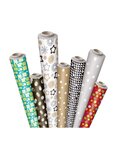 (1 rl de pap cadeau pois argent) papier cadeau papier cadeau pois argent