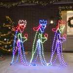 vidaXL Figurine de Noël de trois rois avec 504 LED 99 5x45 5 cm