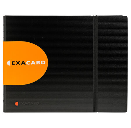 Porte cartes de visite détachable exacard 240 cartes 20x25cm 75134 exacompta