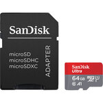 Sandisk sandisk ultra microsd uhs-i u1 64 go + adaptateur sd (sdsqua4-064g-gn6ia)