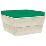 vidaXL Salon de jardin palette 5 Pièces avec coussins Épicéa imprégné