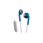 Ecouteur intra-auriculaire  microphone et télécommande  anti-transpiration jvc ha-f19m-ah-e bleu gris