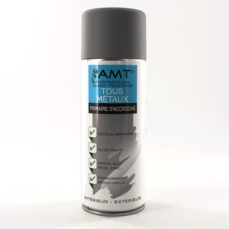 Primaire d'accroche aérosol - bombe de peinture spray 330ml - sous-couche - amt