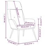 vidaXL Chaise de relaxation Marron Similicuir daim