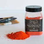 Pigment pour création de peinture - pot 110 g - Rouge de Cadmium orange véritable