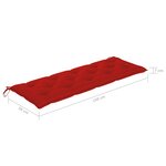 vidaXL Banc de jardin 3 places avec coussin 150 cm Gris Eucalyptus