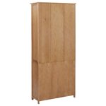 vidaXL Bibliothèque avec 2 portes 90x30x200 cm Bois de chêne massif