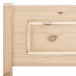 vidaXL Cadre de lit Bois de pin massif 160x200 cm
