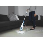 POLTI SV220-BALAI VAPEUR MULTI-USAGES 2 en 1-1300 W-320 mL-Bleu-Autonomie illimitée-Réglage vapeur-Toutes surfaces