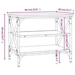 vidaXL Meuble TV Chêne sonoma 60x40x50 cm Bois d'ingénierie