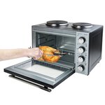 Bestron grill avec 2 plaques chauffantes crispy & co aov31cp 3200w 31l