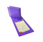Classeur Pour Fiches Bristol 100x150 2 Anneaux 25mm Polypropylène Crystal Colours - X 10 - Exacompta