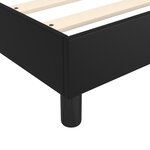 vidaXL Sommier à ressorts de lit Noir 80x200 cm Similicuir