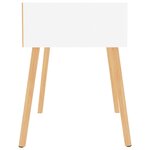 vidaXL Tables de chevet 2 Pièces Blanc brillant 40x40x56 cm Aggloméré