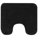 vidaXL Tapis de salle de bain 2 Pièces Tissu Anthracite
