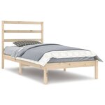 vidaXL Cadre de lit Bois de pin massif 100x200 cm