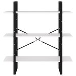 vidaXL Bibliothèque Blanc 100x30x105 cm Aggloméré