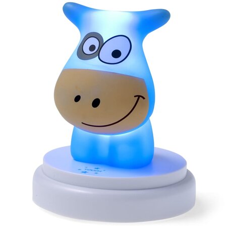Alecto veilleuse à led naughty cow bleu