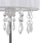 vidaXL Lampe de bureau Blanc Rond E27