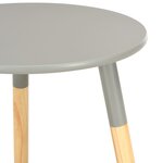 vidaXL Tables d'appoint 2 Pièces Gris Pin massif
