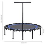 vidaXL Trampoline de fitness avec poignée 122 cm