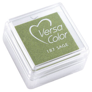 Tampon encreur "Versacolor" vert menthe 2 5x2 5 cm