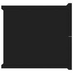 vidaXL Table de chevet Noir 40 x 30 x30 cm Aggloméré