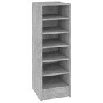 vidaXL Armoire à chaussures Gris 31 5x35x90 cm Aggloméré