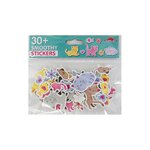 30 Autocollants - Mousse EVA - Chat - Paillettes