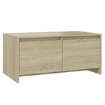 vidaXL Table basse Chêne Sonoma 90x50x41 5 cm Aggloméré