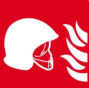 Autocollant vinyl - lutte incendie - l.150 x h.150 mm uttscheid