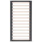 vidaXL Cadre de lit Gris 140x190 cm Bois massif