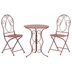Table ronde en métal