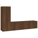 vidaXL Ensemble de meubles TV 3 Pièces Chêne marron Bois d'ingénierie