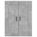 vidaXL Buffet haut Gris béton 69 5x34x180 cm Bois d'ingénierie