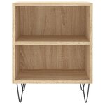 vidaXL Tables de chevet 2Pièces chêne sonoma 40x30x50cm bois d'ingénierie