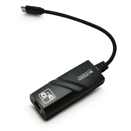Urban factory aur04uf changeur de genre de câble usb c rj-45 noir