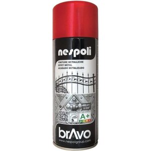 Aérosol peinture professionnelle métallisé rouge 400 ml  nespoli
