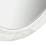 vidaXL Miroir mural style baroque 50x70 cm Blanc