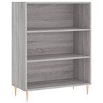 vidaXL Buffet haut Sonoma gris 69 5x34x180 cm Bois d'ingénierie