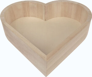Plateau en bois Coeur