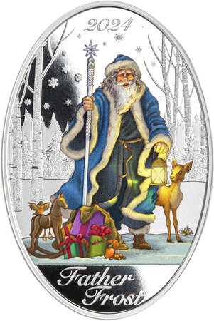 Pièce de monnaie en Argent 5 Dollars g 31.1 (1 oz) Millésime 2024 Matryoshka Doll FATHER FROST