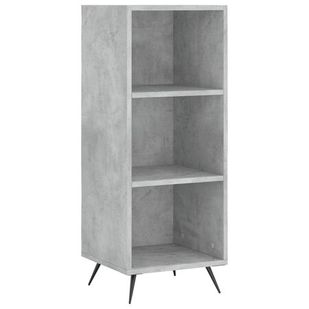 vidaXL Armoire à étagères gris béton 34 5x32 5x90 cm bois d'ingénierie