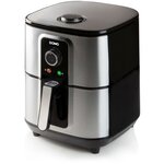 DOMO - Deli-Fryer 5,5L - Friteuse à air chaud - 1,5kg - 80° a 200°C - Minuterie 30min - Cuve et panier en téflon