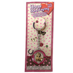 Porte-clefs papillons et cheval