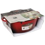 CREALYS GRAND CHEF Cocotte ovale en fonte d'acier émaillée - L 37 cm - 9 L - Rouge - Tous feux dont induction