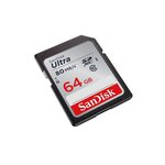 SANDISK 00139768 Carte mémoire SDXC "Ultra"- 64GB- Cl.10- 80MB/s