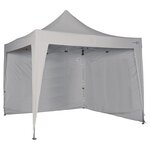 Bo-Camp Paroi latérale sans fenêtre pour chapiteau Gris 3x2 4 m