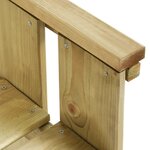 vidaXL Banc de jardin 172 cm Bois de pin imprégné