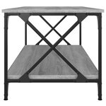 vidaXL Table basse Sonoma gris 100x50x45 cm Bois d'ingénierie et fer